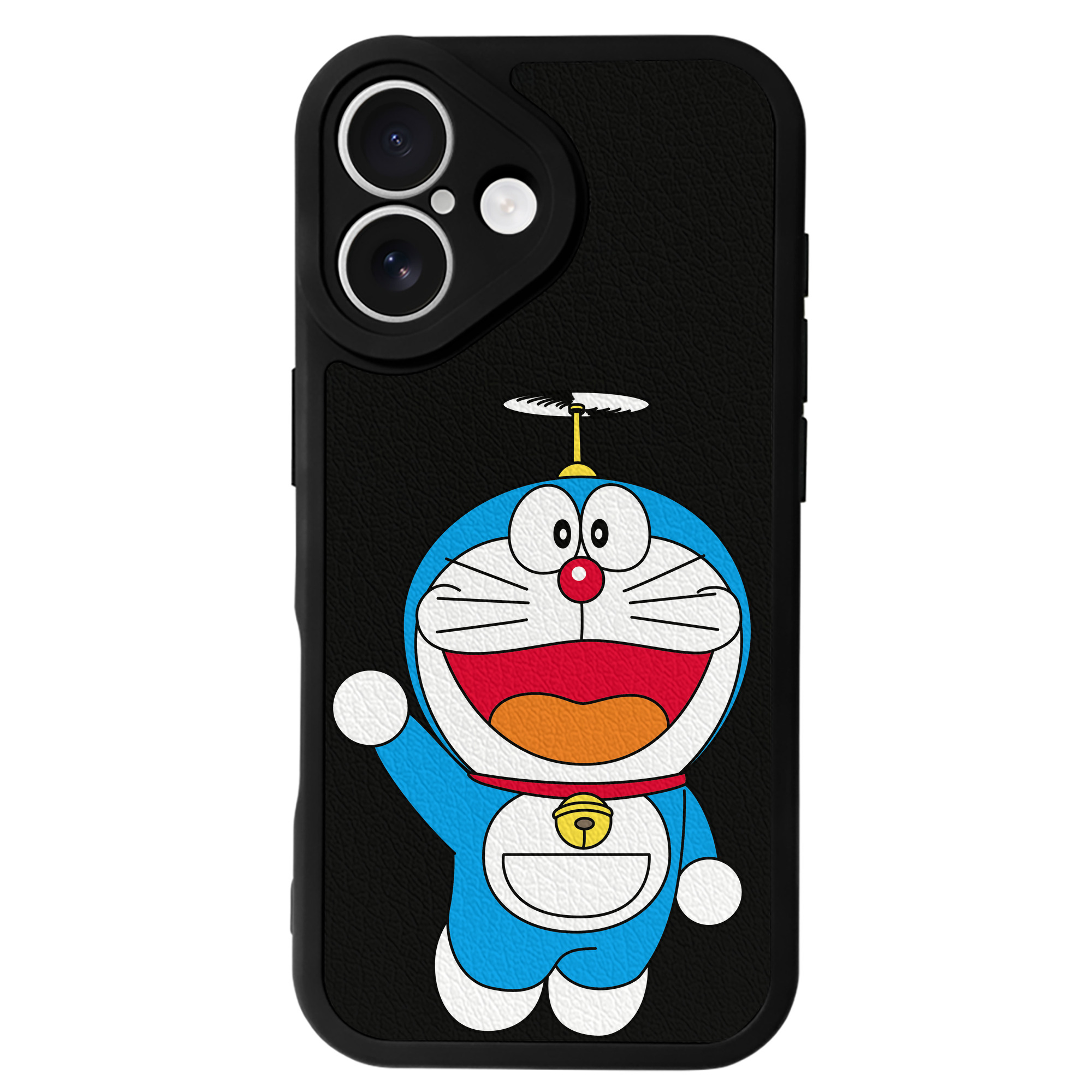 （画像用） ドラえもん Doraemon 【iPhone 16シリーズ対応】シリコンスマホケース（レザー調） 材質：シリコン